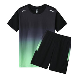 Quick-drying sports suit summer thin fitness running short-sleeved women's customized t-shirt group purchase printed logo class uniform