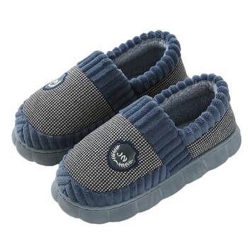 Hongxiang strong root-wrapped men's warm cotton slippers