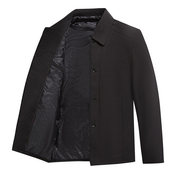 
Spring daddy jacket men's middle-aged men's jacket spring and autumn middle-aged and elderly men's clothing elderly outer wear men's tops