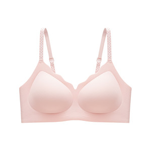 
Herbal primary underwear summer thin shoulder straps can be exposed to small breasts and softly supported by macaron girls' bra