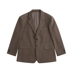 
TUTM Men's [Wool Blended] Thickened Wool Shoulder Pad Blazer Men's Winter Warm Casual Suit