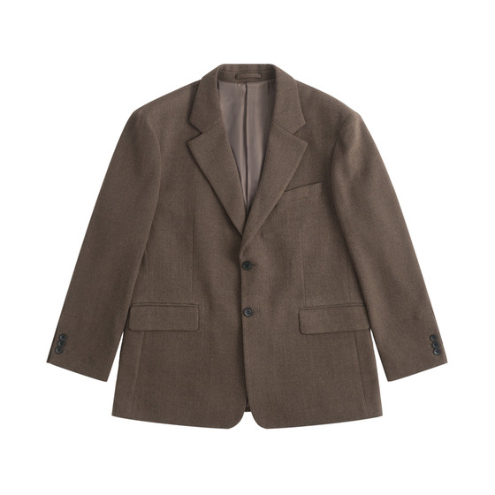 
TUTM Men's [Wool Blended] Thickened Wool Shoulder Pad Blazer Men's Winter Warm Casual Suit