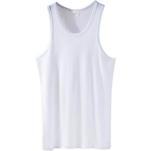 
Langsha vest men's inner wear bottoming pure cotton loose men's cotton sports hurdles men's thin summer inner wear