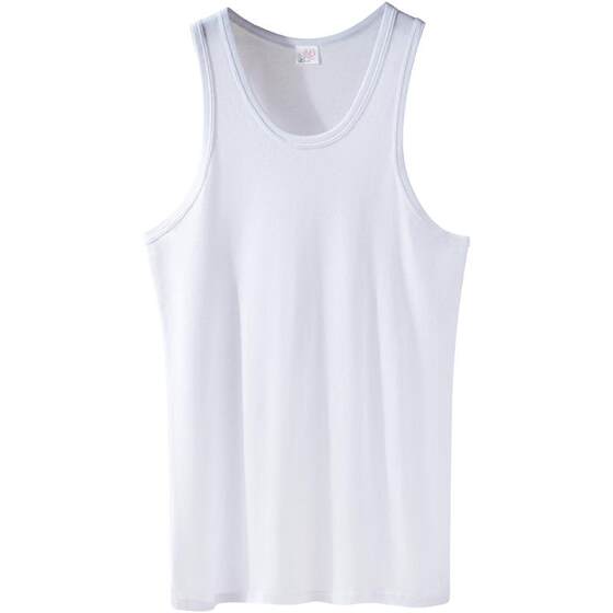 
Langsha vest men's inner wear bottoming pure cotton loose men's cotton sports hurdles men's thin summer inner wear