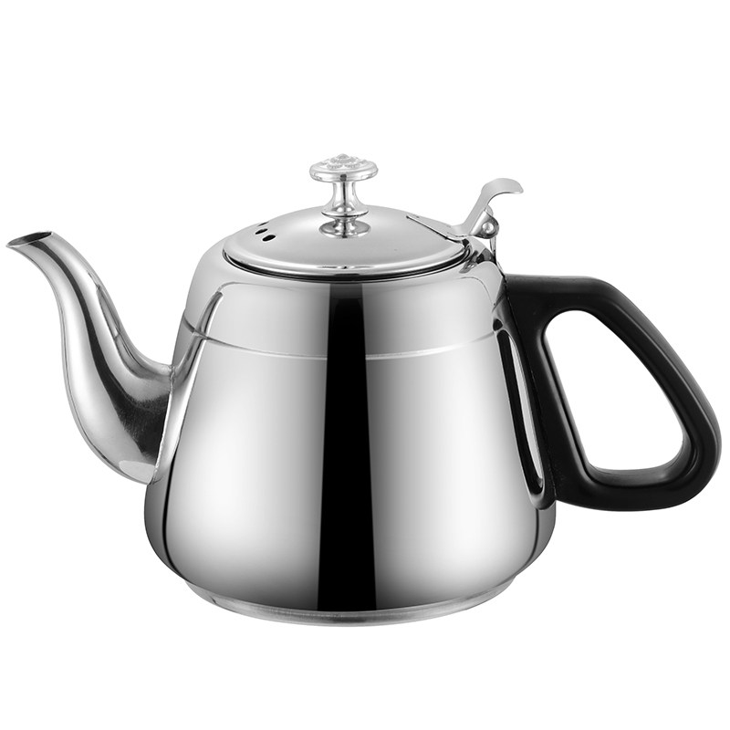 Théière De Cuisine épaisse En Acier Inoxydable, Théière En Argent Doré Avec Infuseur, Cafetière, Cuisinière à Induction, Bouilloire à Thé, Bouilloire à Eau, 1 Pièce
