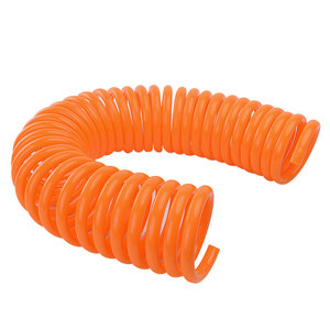 Household spring telescopic pipe hose hose high pressure water gun connected to the water faucet spray gun and pouring flowers.
