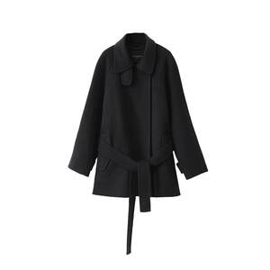 
[Collection Series] Stand-Ling Collar Short 100% Australian Wool Double-Side Tweed Coat Small Woolen Coat Women's