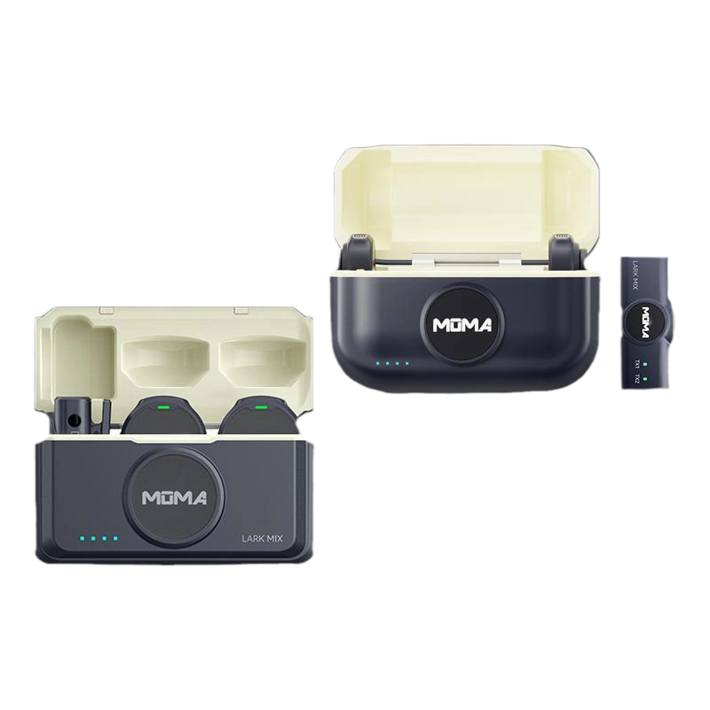 美品MOMA マイク猛玛 Lark MIX纽扣无线领夹式麦克风收音录音直播猛犸 MOMA猛玛LARK MIX无线直播麦克风迷你纽扣收录音器降噪领