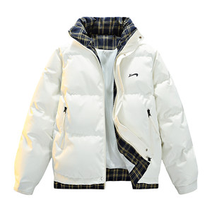 
Guirenniao fake two-piece cotton coat for men 2026 winter American cotton coat men's coat couple color matching bread suit