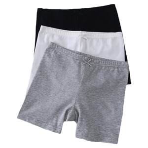 
Girls' white safety pants summer thin anti-exposure cotton underwear two-in-one loose black bottoming boxer briefs