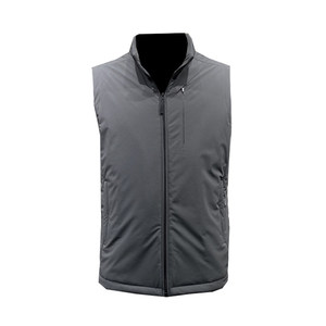 
Sheep wool stuffed men's stand-up collar vest top business casual zipper milk silk vest coat collar Zonoi