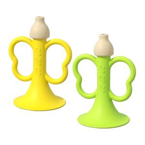 
Small trumpet children's toys for babies over 6 months old can blow silicone and bite the baby's whistle instrument 1 year old