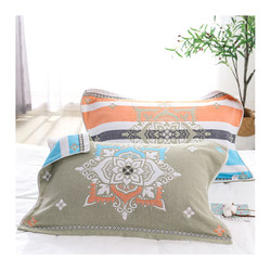 Five-layer pure cotton gauze pillowcase Nordic sweat-absorbing pair