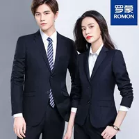 Классический костюм, осенний демисезонный пиджак классического кроя подходит для мужчин и женщин для работы, городской стиль