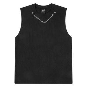 
Summer Solid Color Sweat Vest Boys Trendy Brand Chic New Sports Vest 2026 Hong Kong Style Loose Sleeveless T-Shirt