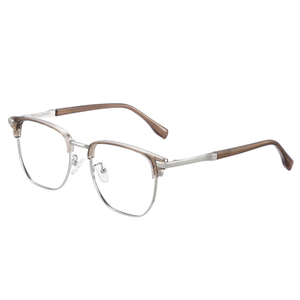 Gan Tea Half -frame Glasses Female Narcosus Mutual Aimusaries can be equipped with plain retro blue light, thin eyes frame mirror frame science and engineering tide