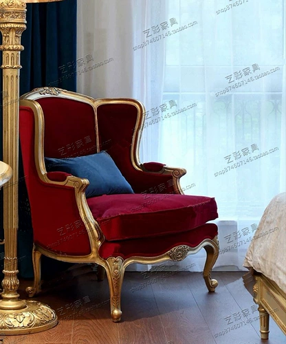 Ретро диван из натурального дерева, ткань для отдыха для гостиной, французский стиль, в американском стиле, тигр