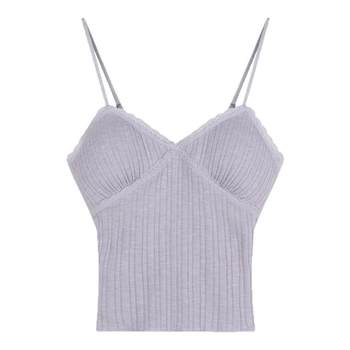 Pure lace small suspender with chest pad inner vest