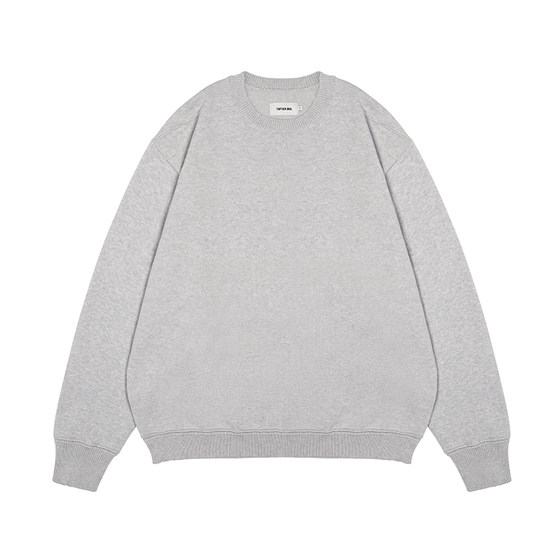 
TOPTIER BRO retro textured structured round neck sweater for men in autumn and winter warm pullover sweater