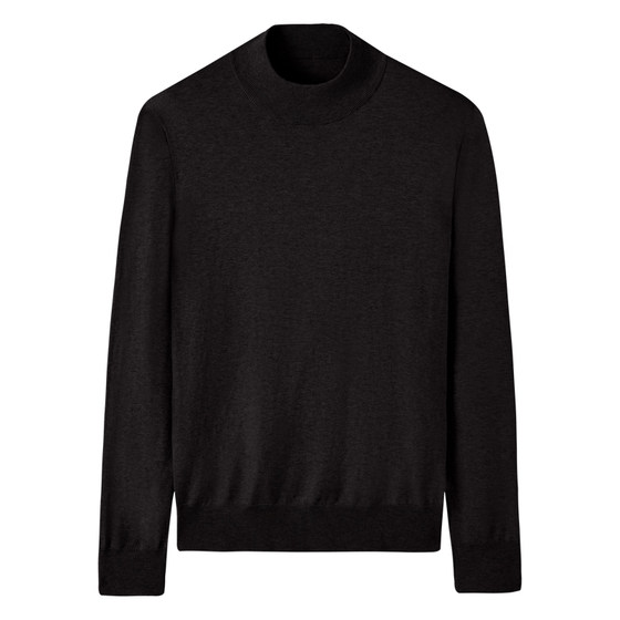 
[Cashmere Skin-friendly and Warm] CULTUM Autumn and Winter Long Sleeve Sweater Half Turtle Sweater Men's Underwear Base Shirt