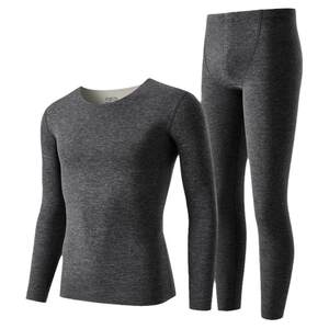 
Yalu thermal underwear men's autumn trousers set seamless men's velvet thermal bottoming shirt thin winter