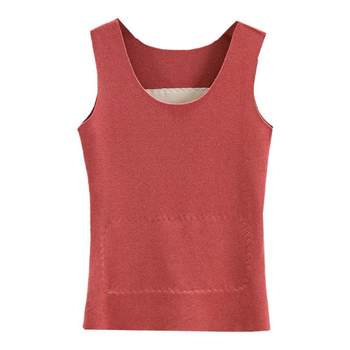 Spontaneous heating and thick bottom shirt moral velvet warm vest
