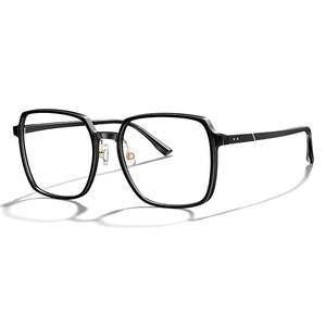 
Anti-blue light glasses for women without makeup Korean style ultra-light myopia black frame big face round face glasses frame men 84012