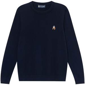 
[Containing Sheep Wool] Hush Puppies Men's Sweater 2025 Autumn Classic Casual Sweater Round Neck Pullover