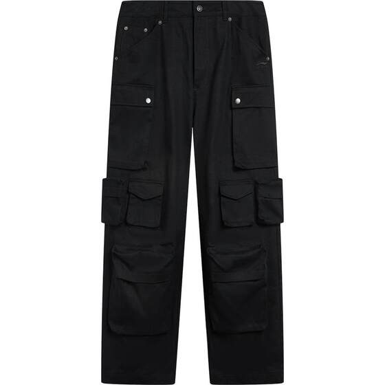 
Li Ning C-position pants丨Workwear paratrooper pants casual pants men's spring casual wide-leg sports pants black running pants