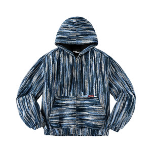 
WHOOSIS (unknown name) special woven fabric rope embroidery hooded jacket cotton coat autumn and winter for men and women