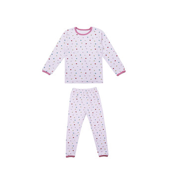 
10A Antibacterial Children's Autumn Clothes Set for Boys and Girls Class A Pure Cotton Boneless Pajamas Baby Wool Pull Rack Home Clothes