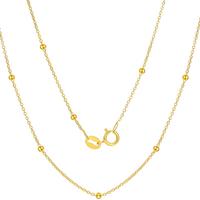 Chao Hongji Jewelry Bead Color Gold Necklace | 18K Gold Rose Gold Chain For Women