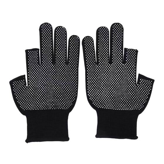 
Non-slip gloves with two fingers exposed for touch screen work, riding and driving, wear-resistant men's and women's sun protection gloves, fishing and express packaging special