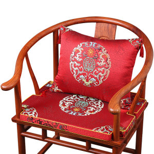 Custom mahogany chair cushion medium -style mahogany furniture sofa cushion solid wooden dining circle chair tea table chair brown cushion winter