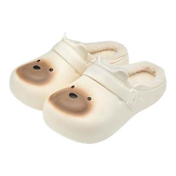 
Operating room waterproof cotton slippers women's winter 2025 new indoor home cute bear head medical slippers autumn and winter