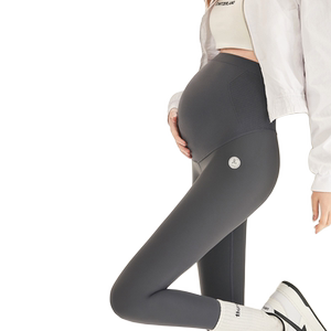 孕町孕妇打底裤子鲨鱼裤春秋冬季外穿瑜伽裤无缝托腹款孕妇装