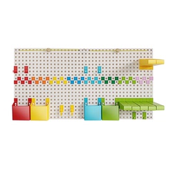 Hole Board Wall Storage Rack Children's Room Decoration Creative Storage Figure Rack Pixel Wall Nordic Punch-free Color