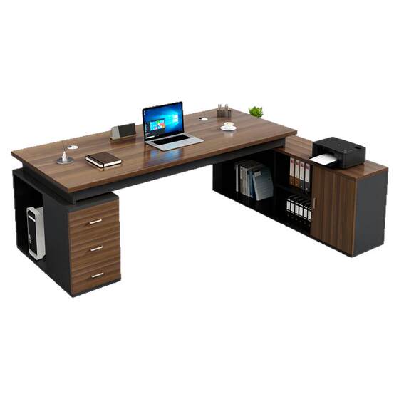 
Office desk light luxury high-end office furniture table chair combination manager president single table large desk boss table table