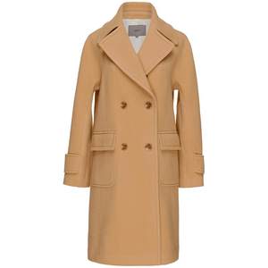 
OBEG classic suit collar wool coat winter mid-length coat 10424140