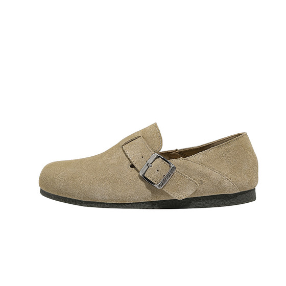 [Limited time 99] Genuine leather all inclusive Haken shoes, one foot for two single shoes, women's thick soled small leather shoes, fishing Haken shoes