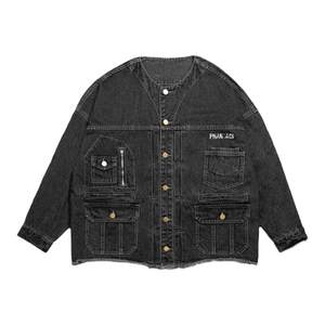 
[Same style as Zhao Youting] PHANTACi Fantasy Jay Chou trendy brand spring and summer denim jacket men's jacket