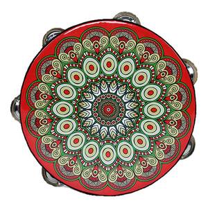 
Adult dance tambourine children Orff professional percussion instrument hand-painting kindergarten teacher roaming bells with hand drums