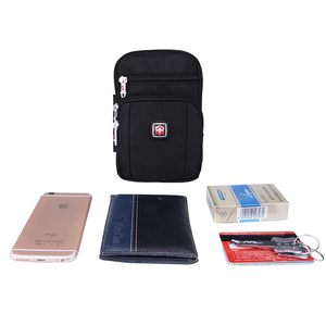 
Swiss Army Knife Mobile Phone Bag Men's Construction Site Belt Bag Vertical Outdoor Large Capacity Mobile Phone Bag Woman Bag Multi-function Small