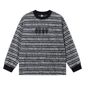 
Boys Spring Korean Style Striped Sports Long Sleeve T-Shirt 2026 New Children's Students Early Spring Loose Bottoming Top
