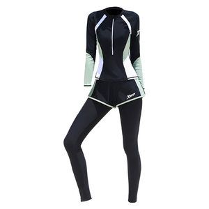
Xtep swimsuit women's 2026 new conservative slimming belly-covering split long-sleeved trousers sun protection wetsuit surfing hot spring