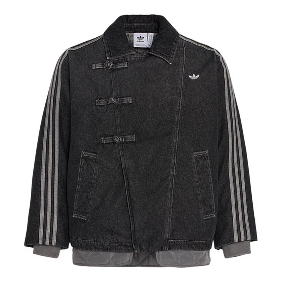 
Adidas/Adidas genuine clover men's and women's casual lapel new Chinese style warm cotton clothing KR5066