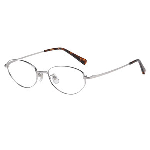 
Ultra-light pure titanium cat-eye glasses for women with myopia, can be equipped with high-end prescription, no makeup, nerdy tortoiseshell small frame eye frame