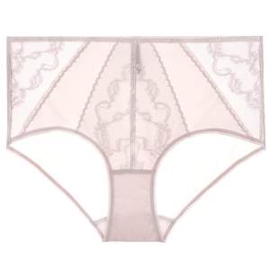 
Eve's seductive underwear for women's pure cotton crotch summer thin breathable boxer pants mid-waist large size lace sexy bottoms