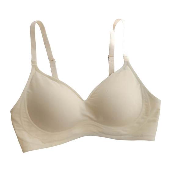 Japanese milk silk no trace no steel circle underwear female gathers big breasts, small breasts, small 3d soft support sleeping bras thin