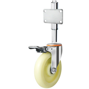 
Door wheel universal wheel 3-inch spring shock absorbing casters iron door telescopic wheel spring universal lifting wheel heavy duty